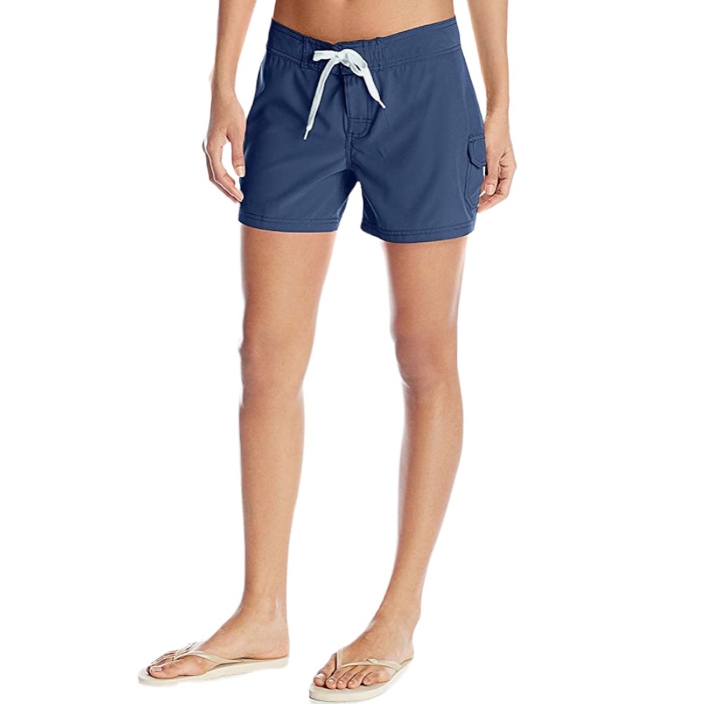 Women’s Kanu Surf Breeze Solid Stretch Boardshorts, Black Size 4